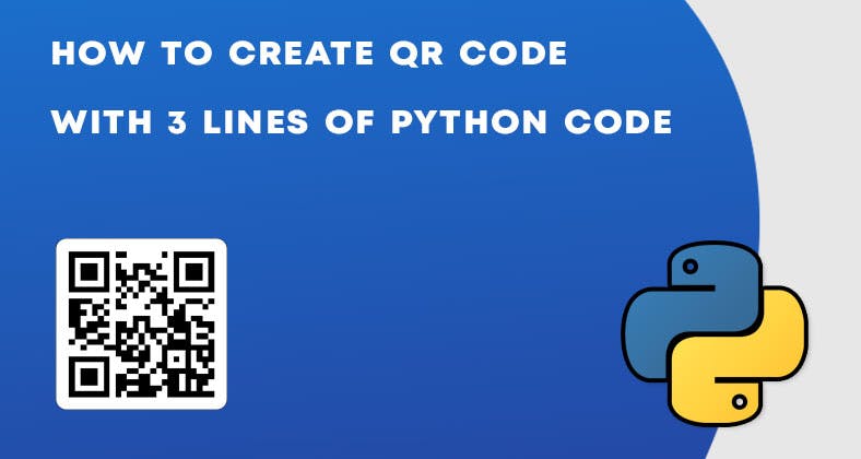 Generate QR Code with 3 lines of Python code