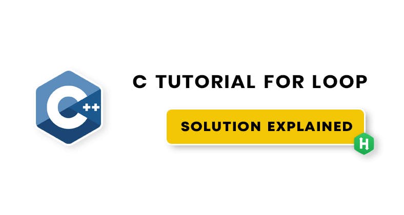 HackerRank C tutorial for loop solution