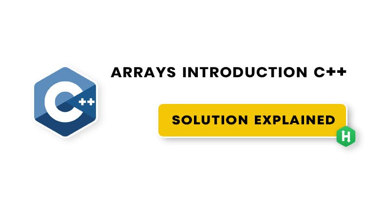 arrays introduction c++ hackerrank solution