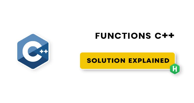 Functions HackerRank solution in c++