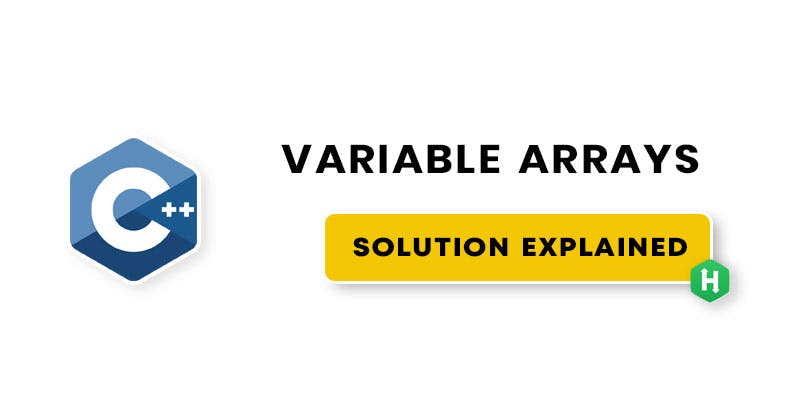 variable sized arrays solution c++