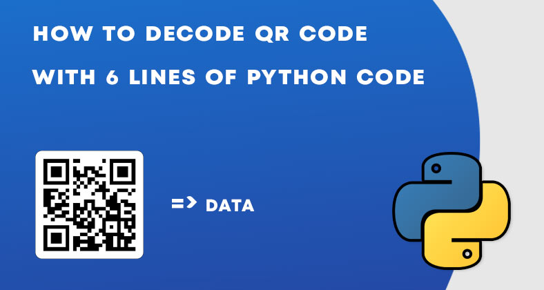 Decode QR Code with 6 lines of Python code