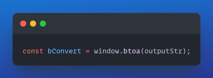 string to ascii conversion in js